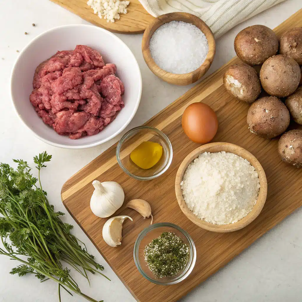 beef meatballs with mushroom gravy ingredients