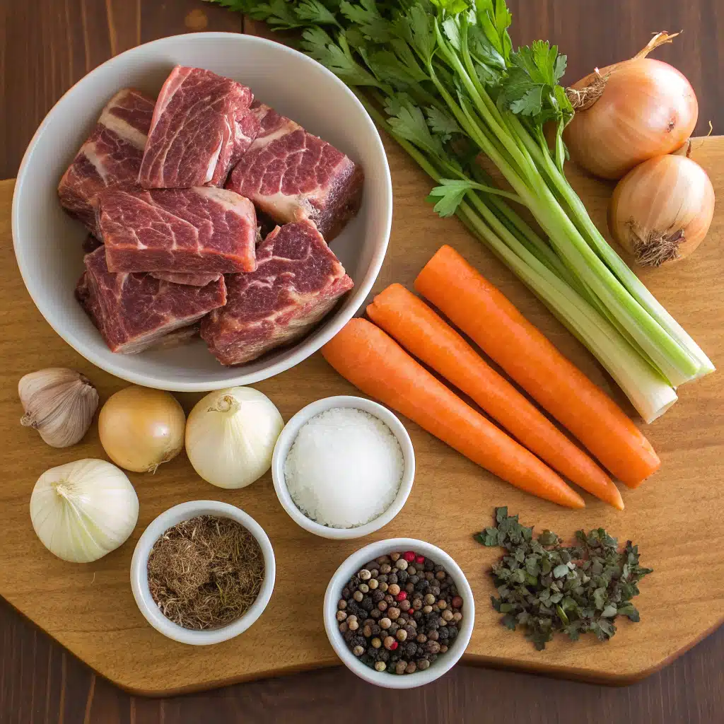 braised beef short ribs ingredients