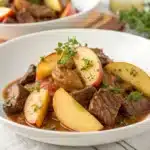 braised beef with apples Serving
