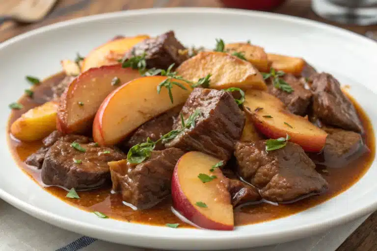 braised beef with apples featured image