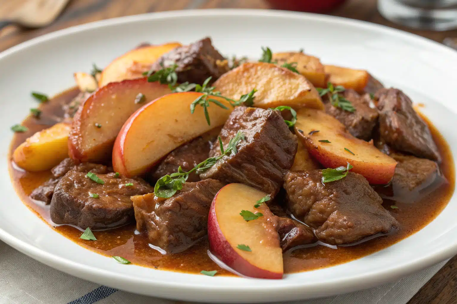 braised beef with apples featured image