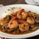 cajun shrimp with mushrooms Serving
