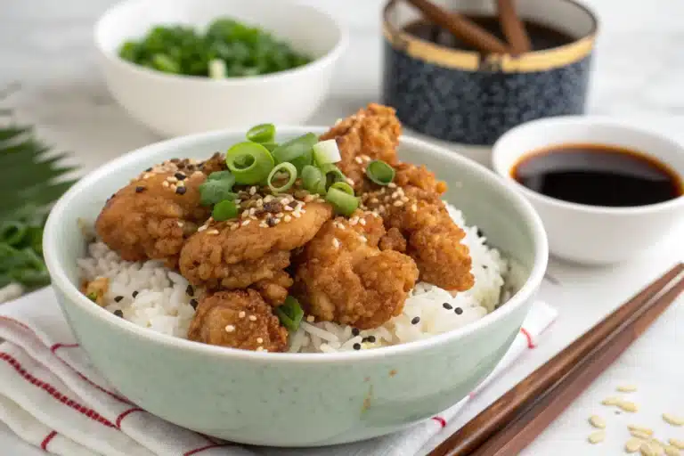 chicken karaage bowl featured image