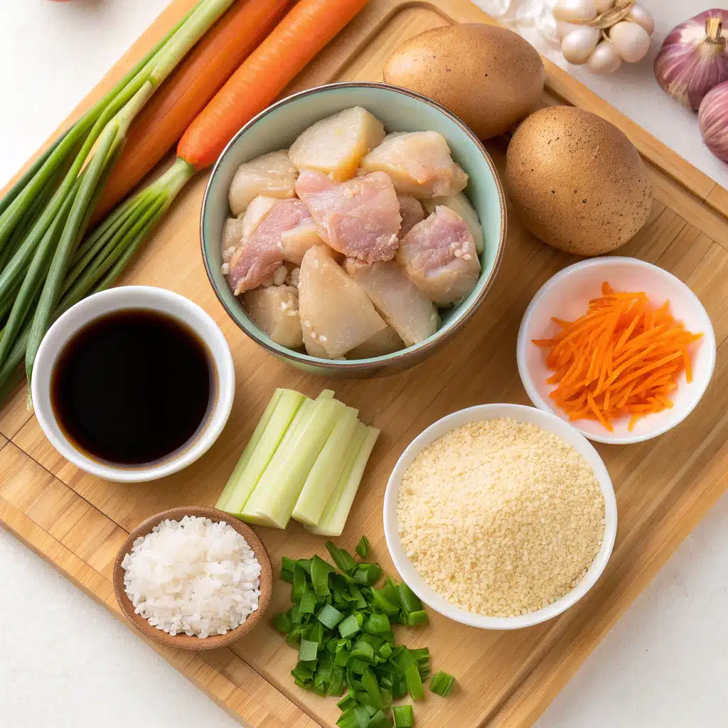 Chicken Karaage Bowl Ingredients