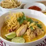 chicken khao soi Serving