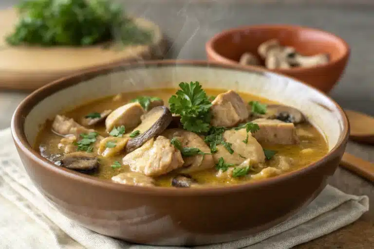 chicken mushroom stew featured image
