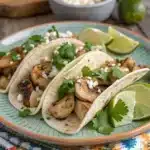 chicken mushroom tacos Serving