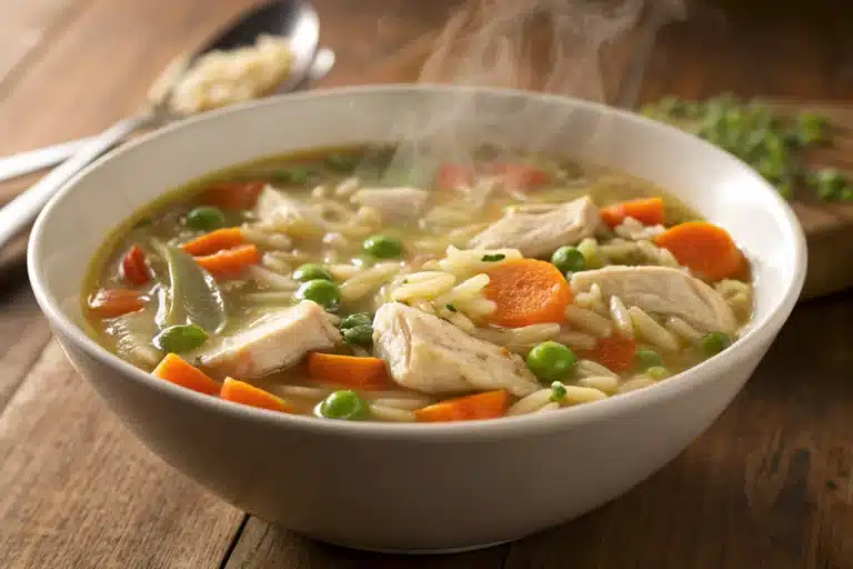 chicken orzo soup featured image