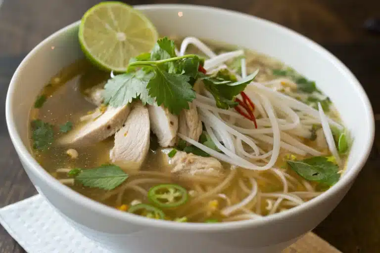 chicken pho noodle soup featured image