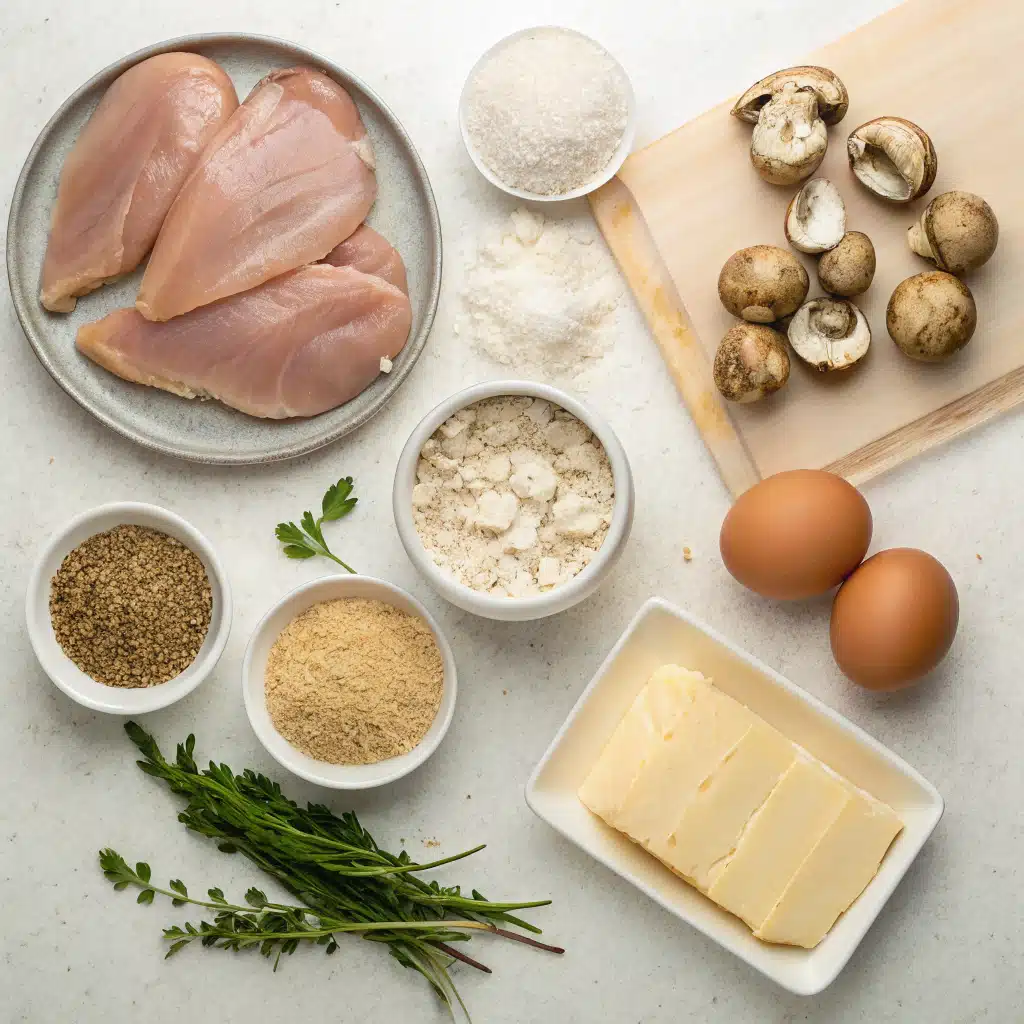 Chicken Schnitzel with Mushroom Gravy Ingredients