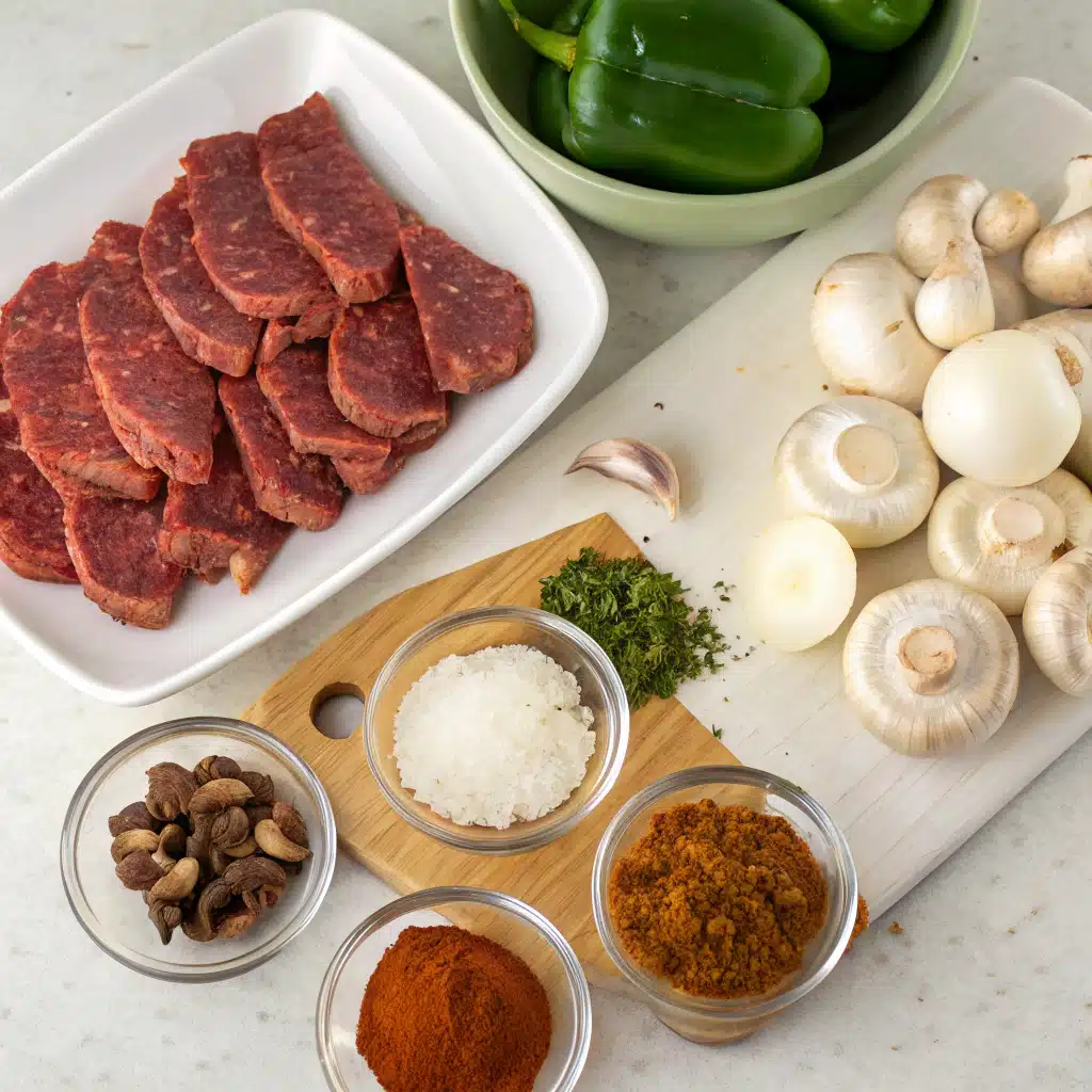 chile beef with mushrooms ingredients