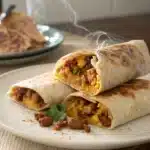 chorizo breakfast burritos Serving