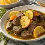 citrus braised beef Serving