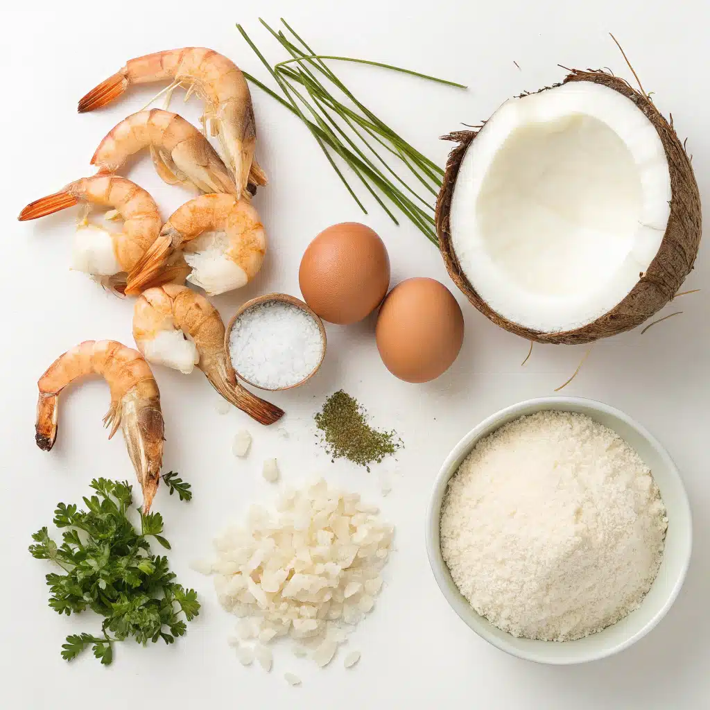 Coconut shrimp ingredients