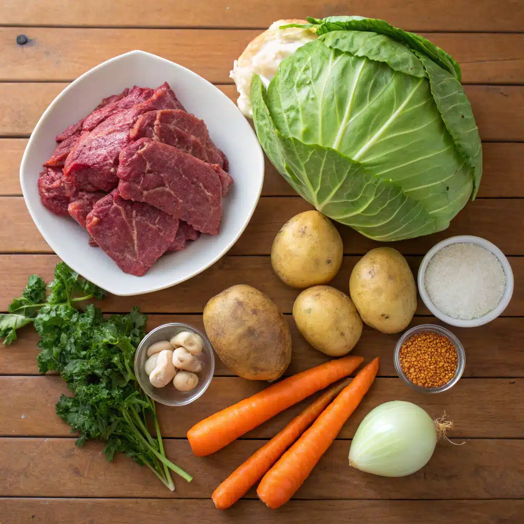 corned beef cabbage bake ingredients