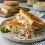 crab melt sandwich Serving
