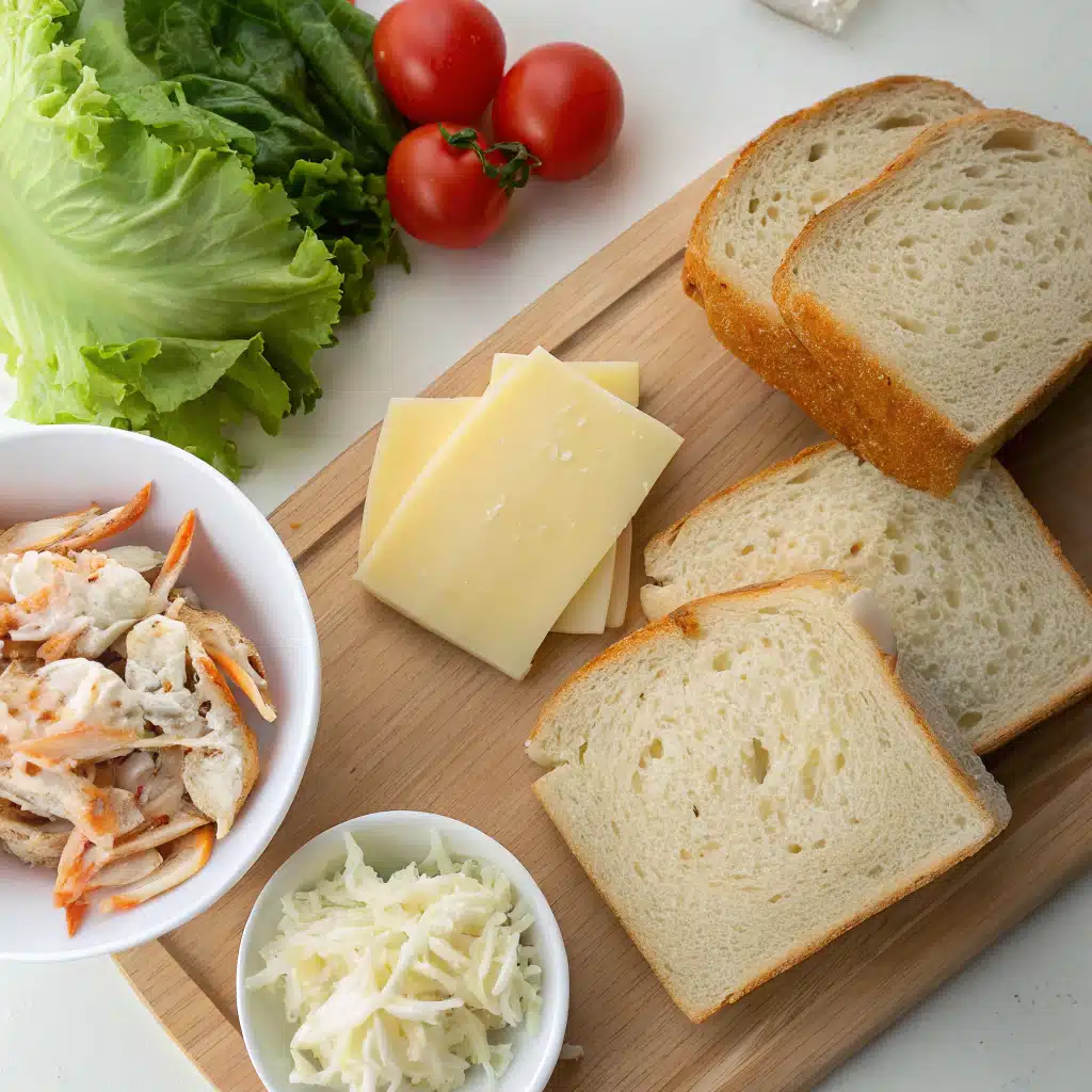 Crab melt sandwich ingredients