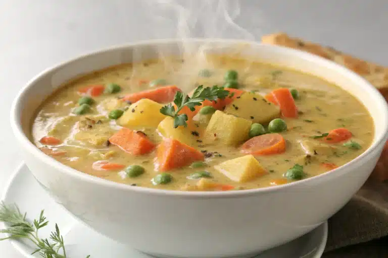 creamy vegetable chowder featured image