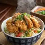 crispy chicken bowl Serving