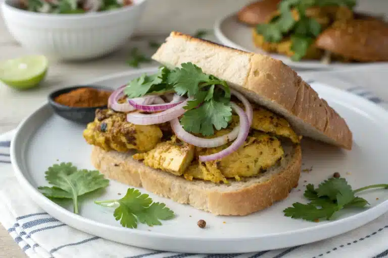 curried chicken sandwich featured image