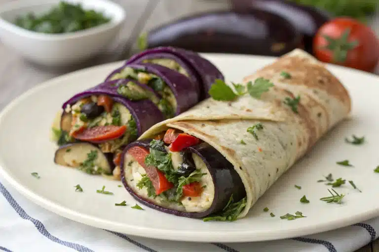 eggplant wrap recipe featured image