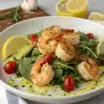 garlic butter shrimp salad Serving