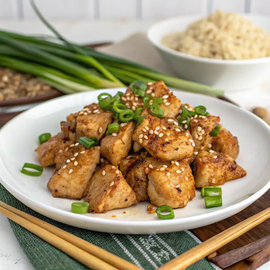 garlic ginger chicken Serving