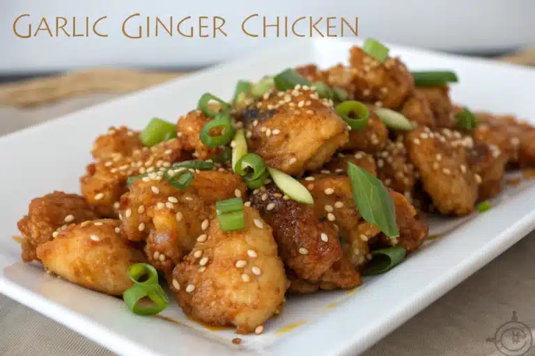 garlic ginger chicken featured image