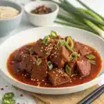 gochujang braised beef Serving