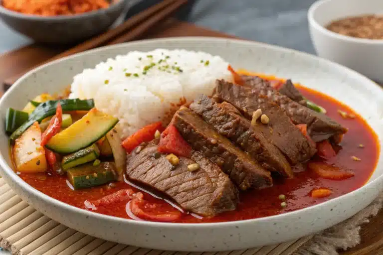gochujang braised beef featured image