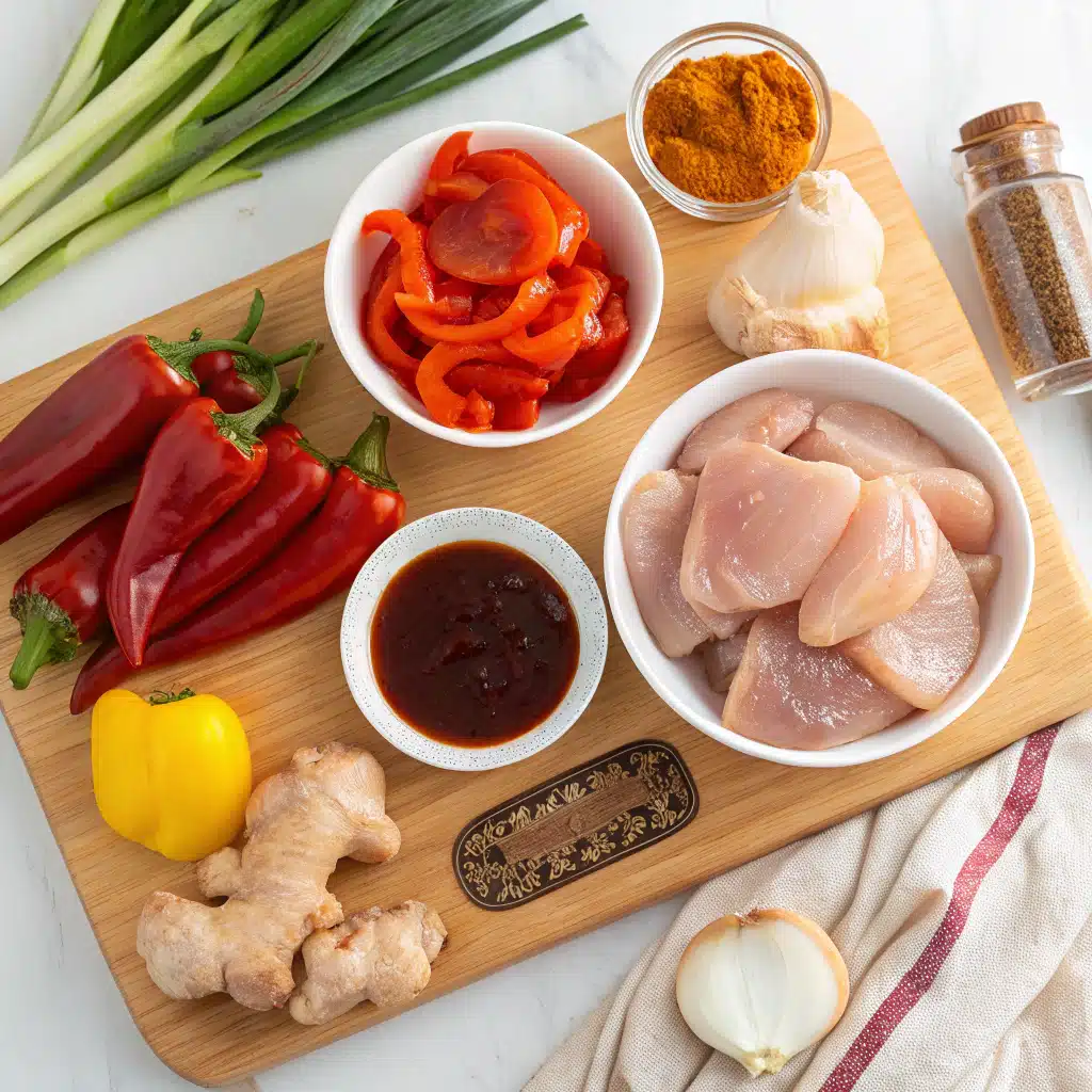 gochujang chicken sheet pan ingredients