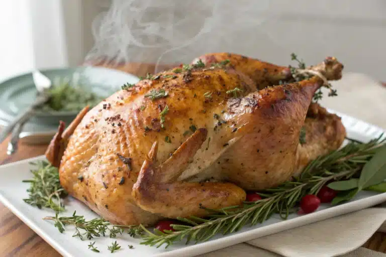 herb roasted turkey featured image