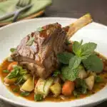 honey braised lamb shoulder Serving