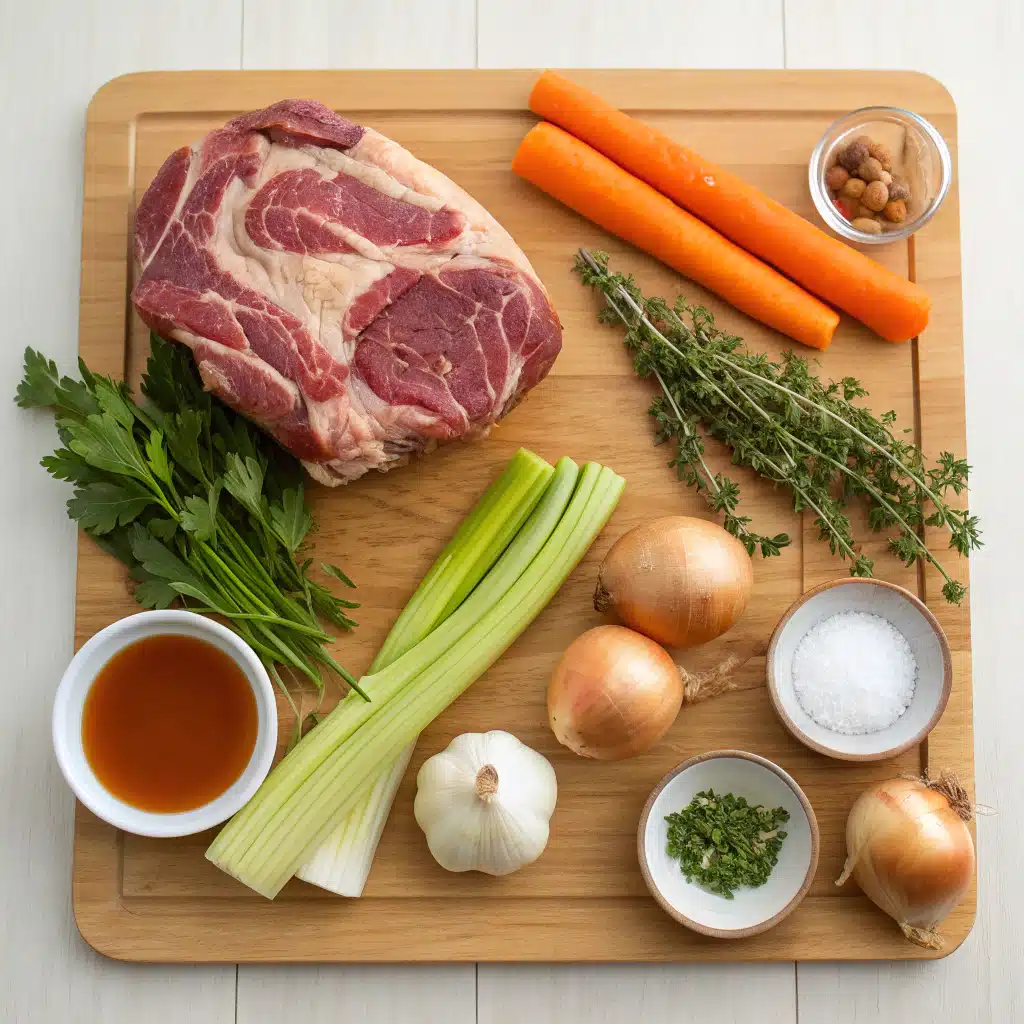 honey braised lamb shoulder ingredients