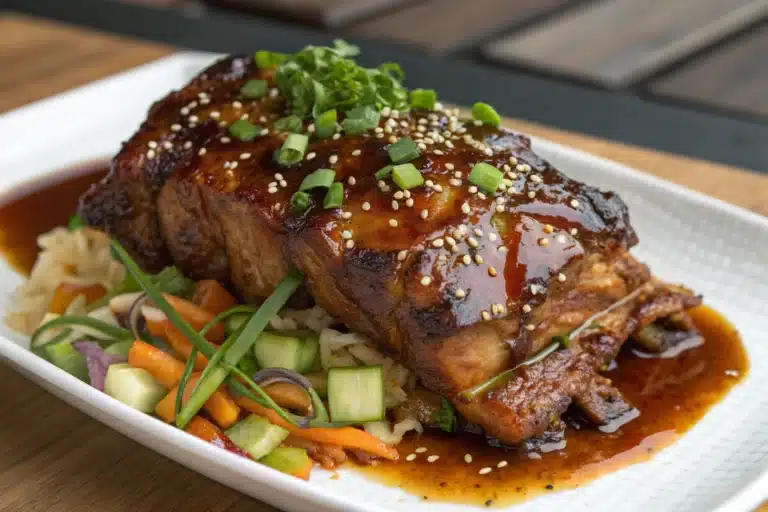 honey garlic lamb shoulder featured image