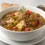 lentil chicken stew Serving
