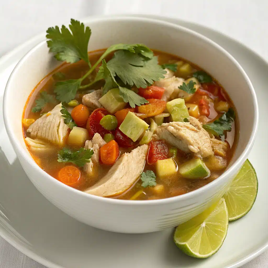 mexican chicken vegetable soup Serving