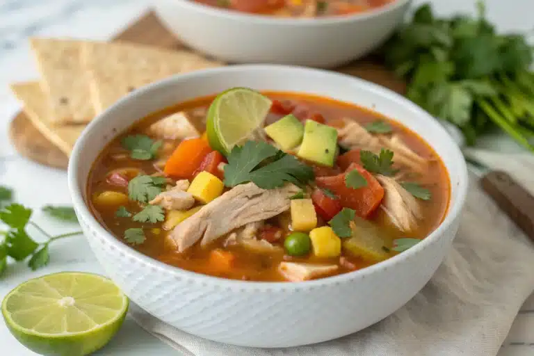mexican chicken vegetable soup featured image