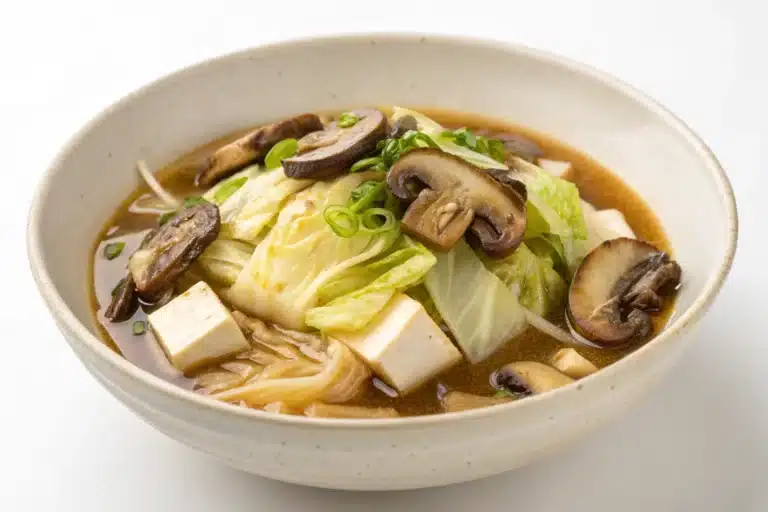 miso mushroom cabbage featured image