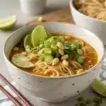 miso peanut ramen Serving