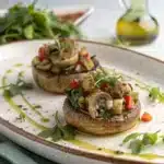 mushroom appetizer Serving