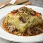 mushroom cabbage bake Serving