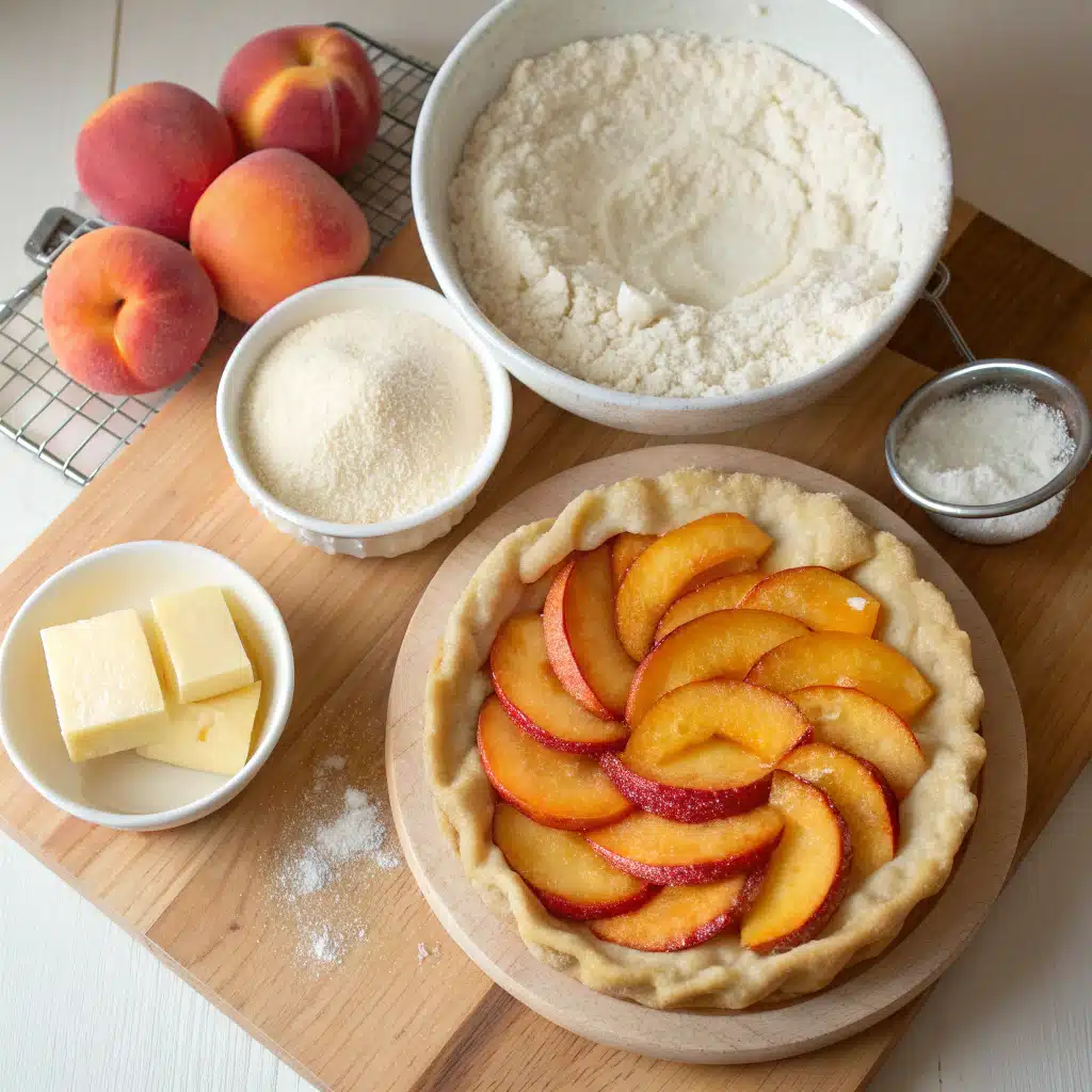 peach galette ingredients