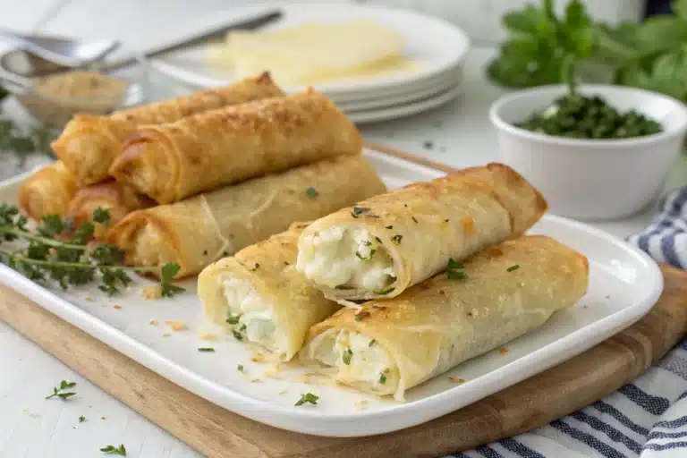 phyllo cheese rolls featured image