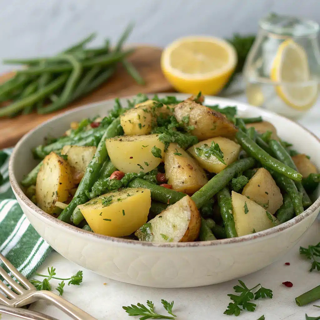 Potato Green Bean Salad Serving