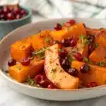 roasted butternut squash with cranberries Serving