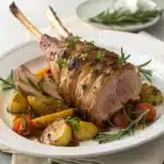 roasted leg of lamb Serving
