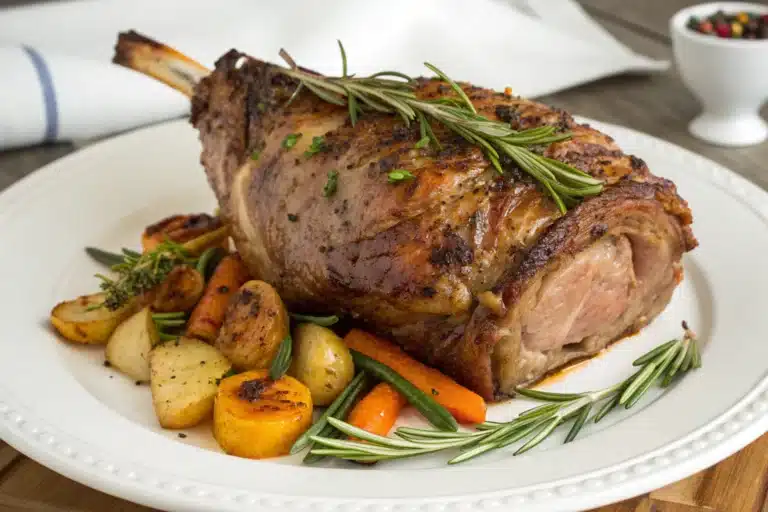 roasted leg of lamb featured image