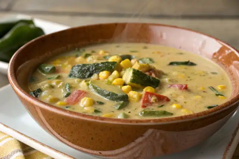 roasted poblano corn chowder featured image