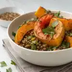 roasted squash lentil bowl Serving